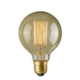 40W E27 Retro Industry Style Globe Transparent Incandescent Bulb