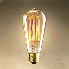 25W Edison ST64 Straight Wire light Bulbs for Sale Edison Art Decoration Light