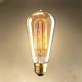 40W Edison ST64 Straight Wire light Bulbs for Sale Edison Art Decoration Light