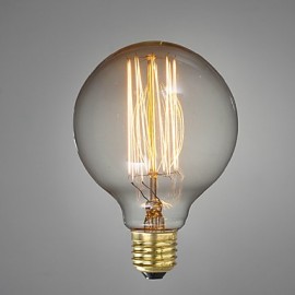 E27 40W G80 Straight Wire Restaurant Hotel Ball Edison Retro Decorative Light Bulb