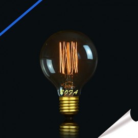 G80 40W Vintage Pearl Tungsten Tungsten Bulb Edison Glass