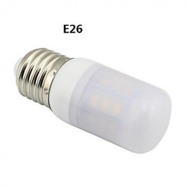 E26/G9/GU10 3.6W 27x5730SMD 400LM 3000~3500K Warm White Light LED Corn Frosted Cover bulb AC 110V~120V