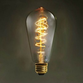::E27 ST64 Wire Around 60W 220V-240V Edison Retro Decorative Light Bulbs