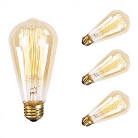 GMY 4PC ST64 13Molybdenum wire Vintage bulb 60W E26 AC120V Decorate Bulb