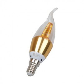 2PCS 5W 25-SMD 2835 300LM 3000K Warm Light LED Candle Bulb