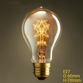 E27 40W A19 Star Edison Coffee Retro European And American Mainstream Decoration Light