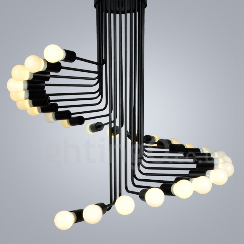 Contemporary Chandelier Lamp For Living, Modern Black Chandeliers Uk