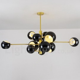 Black 13 Light Modern/ Contemporary Chandelier Lamp for Living Room, Bedroom, Dining Room Light