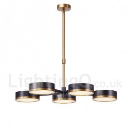 5 Light Modern/ Contemporary Single Tier Chandelier Light for Living Room, Dining Room, Bedroom Lamp