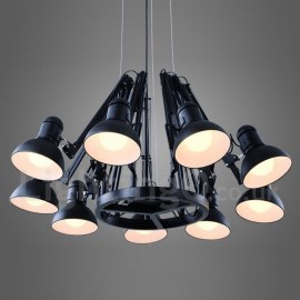 9 Light Modern/ Contemporary Single Tier Chandelier Lamp for Dining Room, Living Room Light
