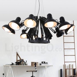 12 Light Modern/ Contemporary Single Tier Chandelier Lamp for Dining Room, Living Room Light