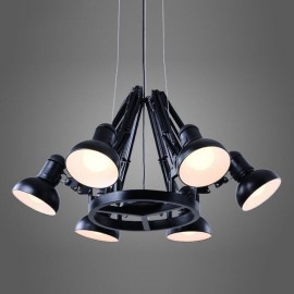 6 Light Modern/ Contemporary Single Tier Chandelier Lamp for Dining Room, Living Room Light