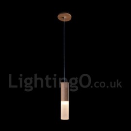 Modern/ Contemporary One Light LED Wooden Pendant Light for Living Room Bedroom Dining Room Kitchen