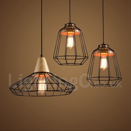 pendant living country light lamp kitchen wooden dining metal bedroom lightingo lights