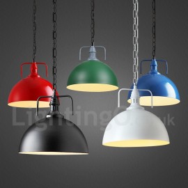 Vintage Multi Colors Metal Pendant Light for Dining Room, Living Room, Bedroom, Kitchen Lamp