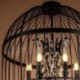 Retro / Vintage Metal 8 Light Birdcage Pendant Light for Dining Room Living Room Bedroom Lamp