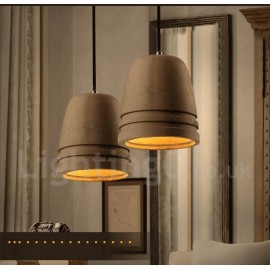 Retro / Vintage Concrte Pendant Light for Dining Room Living Room Bedroom Lamp