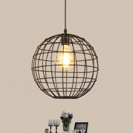 Country Vintage Globe Pendant Light for Dining Room