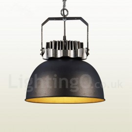 Black Country Vintage Dining Room Metal Pendant Light