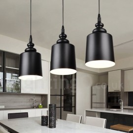Black Modern/ Contemporary 3 Light Pendant Light for Dining Room Living Room Bedroom Lamp