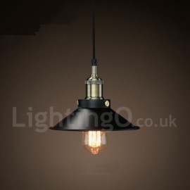 Retro / Vintage Metal 1 Light Pendant Light for Dining Room Living Room Bedroom Lamp
