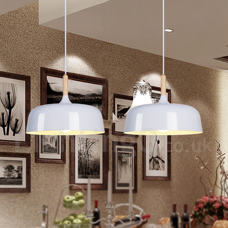 Modern/ Contemporary Dining Room Living Room Wood Metal Pendant Light ...