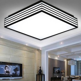 220V 28*28CM Contracted And Contemporary Black And Square Dome Light Lamp Led Light