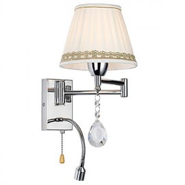 Modern/Contemporary Rustic/Lodge Modern/Comtemporary Country Chrome Feature for Crystal Swing Arm Wall Lamp