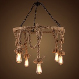 American Country Hemp Chandelier