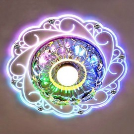 20*12CM Crystal Ceiling Lamp Spotlight LED SMD 3W Creative Lamp Tube Light Colorful Color Dome Light