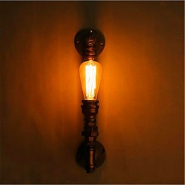 American Retro Loft Industrial Water Aisle Stairs Creative Personality Restaurant Bar Single Head Iron Wall Lamp