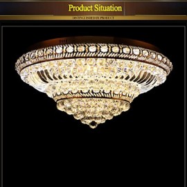 Modern Luxury 72W LED Crystal Ceiling Light Bedroom LED Absorb Dome Light Diameter 60CM
