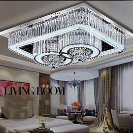 24W Modern/Contemporary LED Glass Flush Mount Living Room / Bedroom / Dining Room / Study Room/Office