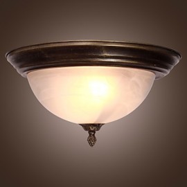 Antique Inspired Flush Mount with 2 Lights
