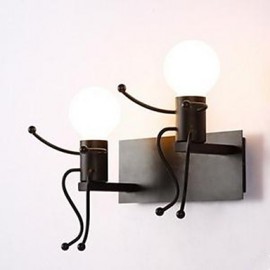 American Country Iron Wall Lamp Creative Bedroom Bedside Wall Lamp Warm Aisle Villain Wall Lamp