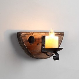 AC110-240 40 E12/E14 Rustic/Lodge Painting Feature for Mini Style ,Uplight Wall Sconces Wall Light