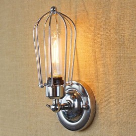 AC 110-120 AC 220-240 40 E26/E27 Simple Vintage Country Retro Electroplate Feature for Mini Style Bulb Included,Ambient Light Wall Sconces