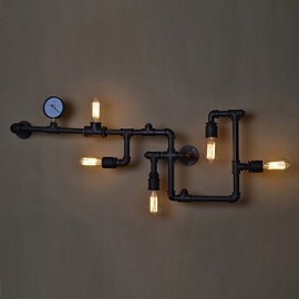 Loft Industrial Wall Lamps Antique Edison Wall lights with Bulbs E26/E27 Vintage Pipe Wall Lamp for Living Room Lighting