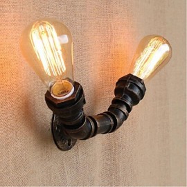 AC 220V-240V 40W E27 BG806-2 Nostalgia Simple Water Pipe Decorative Small Wall Lamp Wall Light