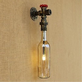 AC 220V-240V 3W E27 Amber Water Wall Lamp With Switch Wall Light
