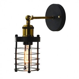 AC 110-120 AC 220-240 40 E26/E27 Simple Vintage Country Retro Painting Feature for Mini Style Bulb Included,Ambient Light Wall Sconces