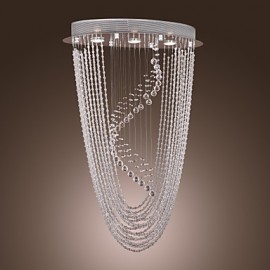 Max 50W Modern/Contemporary Crystal / Bulb Included Chrome Chandeliers / Flush Mount Living Room / Bedroom / Hallway