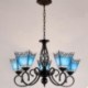 5 Light Mediterranean Style LED Integrated Living Room,Dining Room,Bed Room Metal Chandeliers