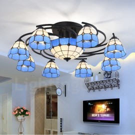 11 Light Mediterranean Style LED Integrated Living Room,Dining Room,Bed Room E27 Chandeliers