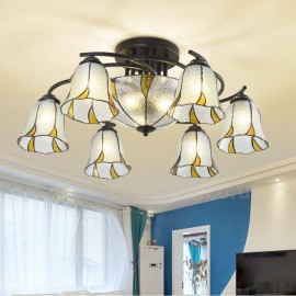 9 Light Mediterranean Style LED Integrated Bath Room,Living Room,Bed Room,Dining Room E27 Metal Chandeliers