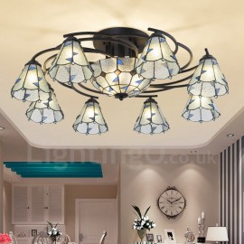 11 Light Mediterranean Style LED Integrated Bath Room,Living Room,Bed Room,Dining Room E27 Metal Chandeliers