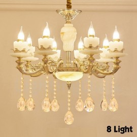 8 Light Traditional/Classic LED Integrated Living Room,Dining Room,Bed Room Metal Chandeliers