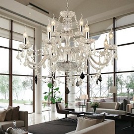 Maximum 60 W Modern/Contemporary Crystal Glass ChandeliersLiving Room / Bedroom / Dining Room / Bathroom / Study Room/Office / Kids Room