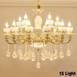 15 Light Traditional/Classic LED Integrated Living Room,Dining Room,Bed Room Metal Chandeliers