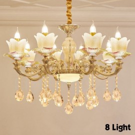 8 Light Traditional/Classic LED Integrated Living Room,Dining Room,Bed Room Metal Chandeliers